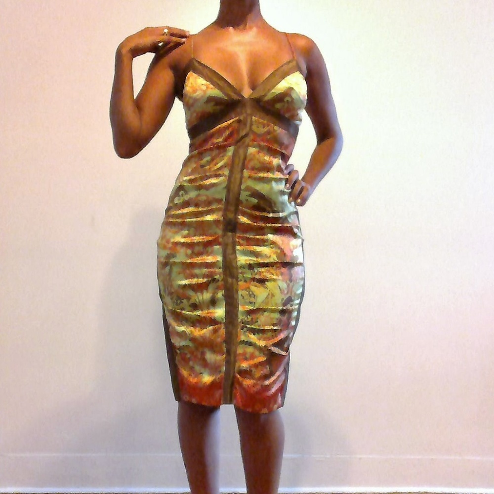 Nicole Miller Collection 100% Silk Dress Size 2